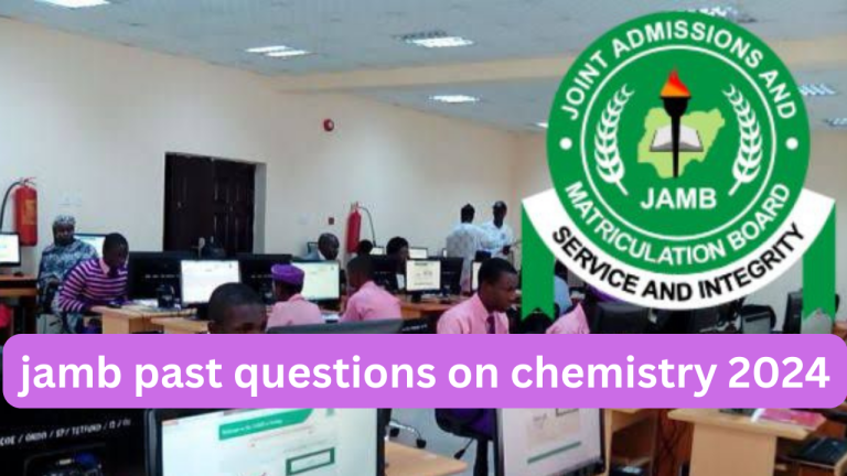 JAMB past questions on chemistry