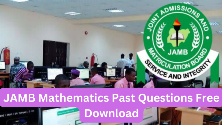 JAMB Mathematics Past Questions Free Download