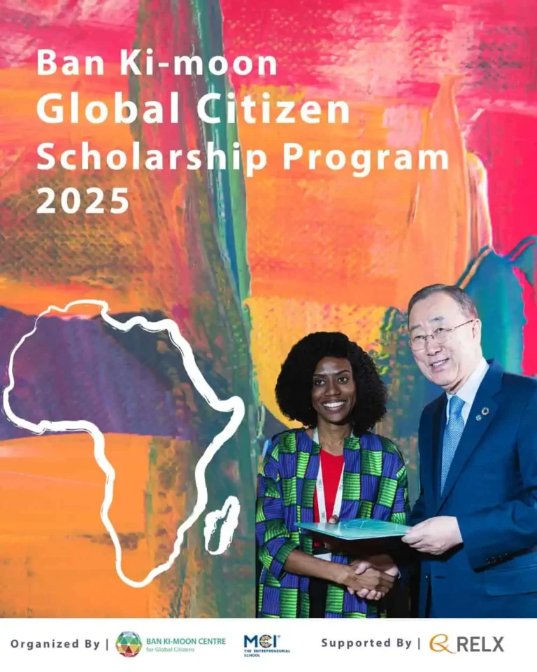 Apply for the Ban Ki-moon Global Citizen Scholarship 2025