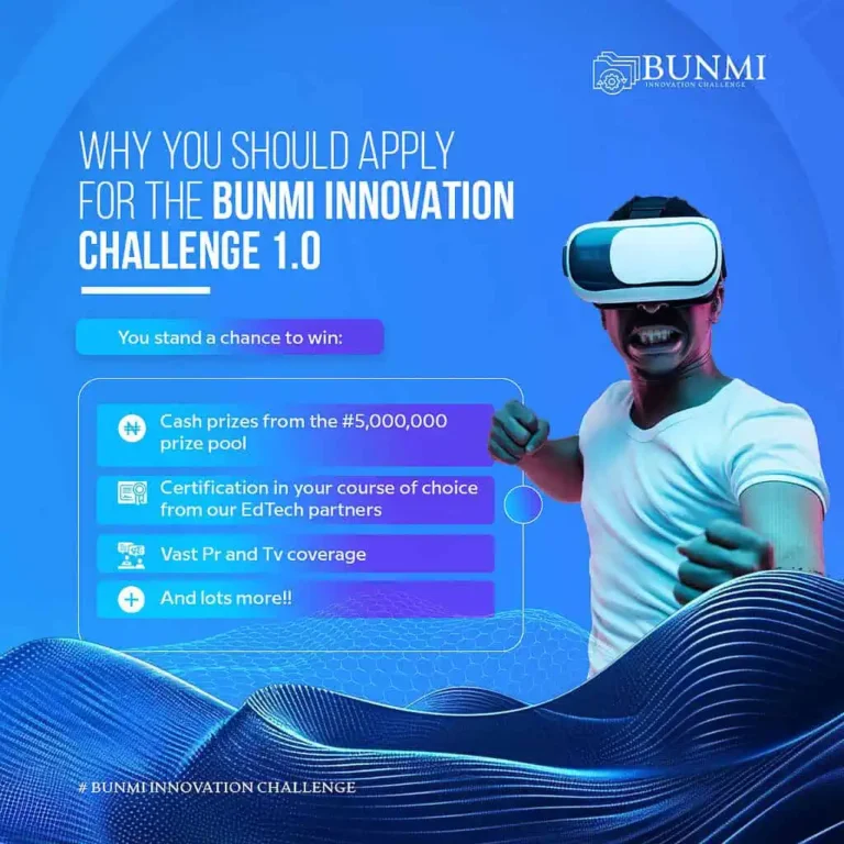 Apply for the Bunmi Innovation Challenge 2025