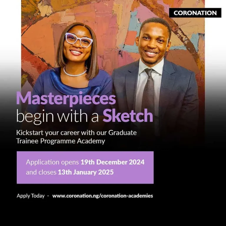 Coronation Graduate Trainee Programme 2025
