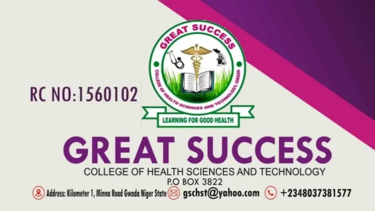 Great Success College of Health & Tech Admission Form 2025