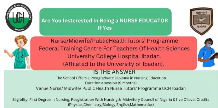 Apply for Nurse Midwife Public Health Tutors' Programme at UCH Ibadan