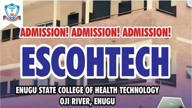 Enugu State College of Health Technology (ESCOHTECH) Admission List How to Confirm Your Admission