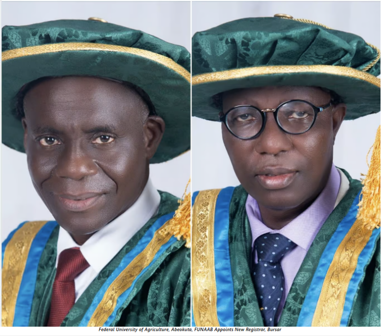 FUNAAB Appoints Dr. Adeniyi as Registrar and Mr. Osinuga as Bursar