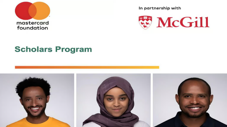 Mastercard Foundation Scholars Program at McGill University – Apply for 2025 2026
