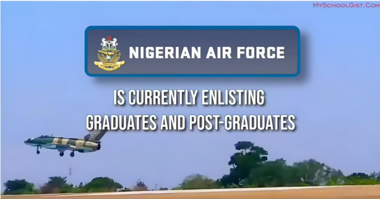 Nigerian Air Force Opens DSSC Recruitment – Apply Now